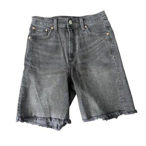Aritzia Denim Forum 50's Arlo Long Short in Washed Black